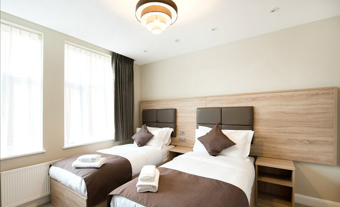 A twin room at Docklands Lodge Hotel London is perfect for two guests