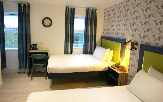 A twin room at Quality Hotel Crystal Palace