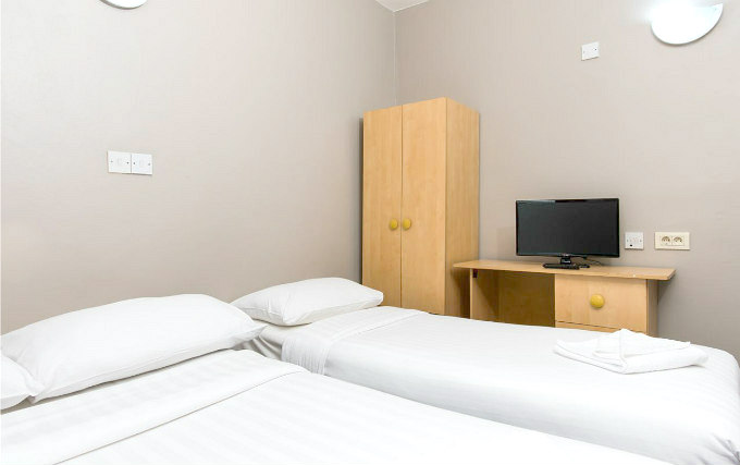 A typical triple room at Aquarius Hotel