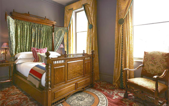 A typical double room at Edward Lear Hotel