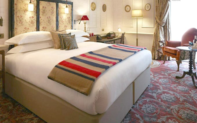 A comfortable double room at Edward Lear Hotel