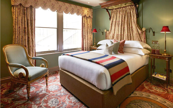 A typical double room at Edward Lear Hotel