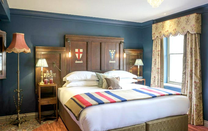 A comfortable double room at Edward Lear Hotel