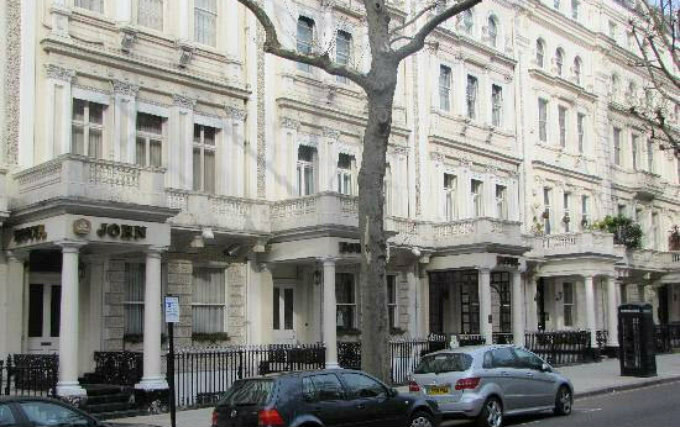 The exterior of John Howard Hotel