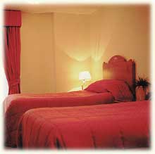 A typical bedroom in Jerome House Appartments