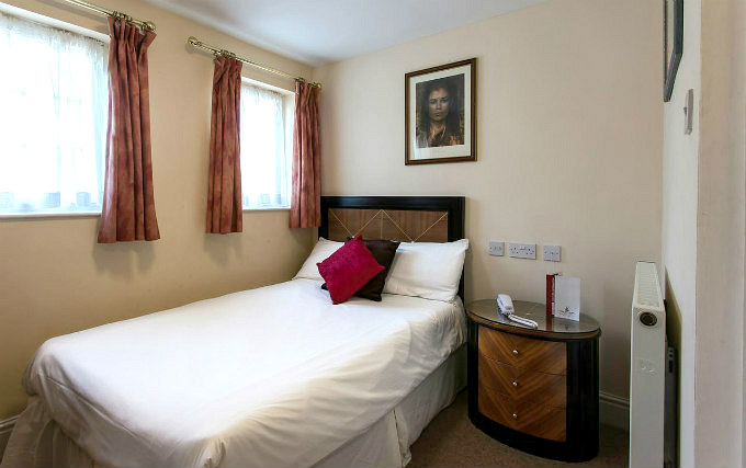 A single room at Europa Gatwick Hotel and Spa