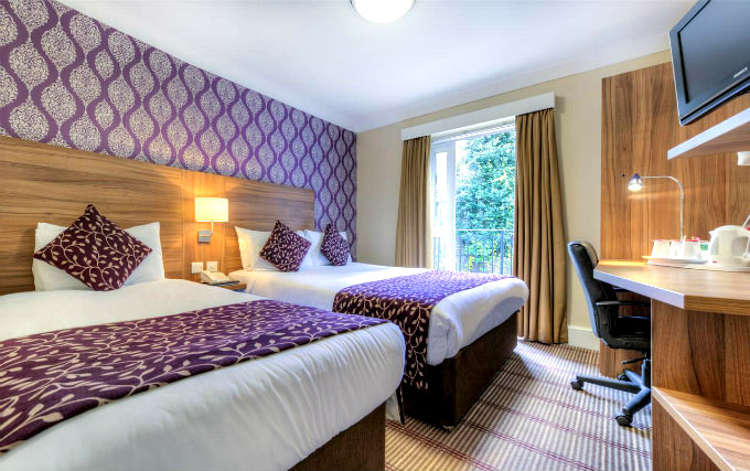 A typical triple room at City Continental Kensington