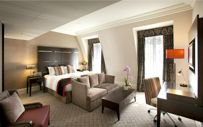 A typical double room at Amba Grosvenor Hotel