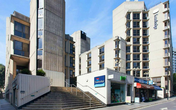 The entrance to Travelodge Covent Garden