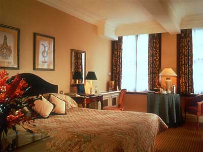 A standard room within the Inter-Continental Mayfair