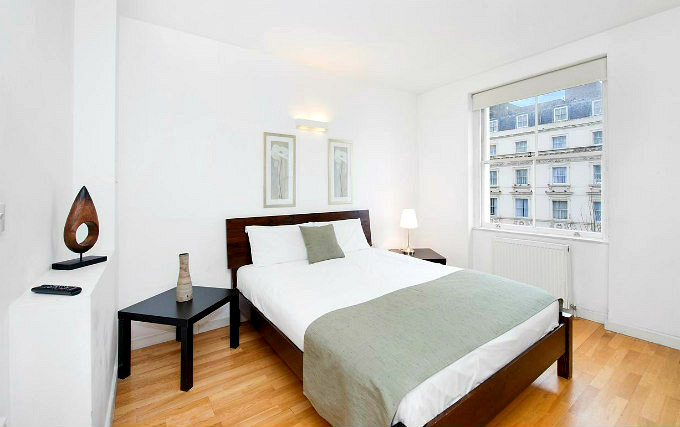 A double room at Hyde Park Luxury Suites