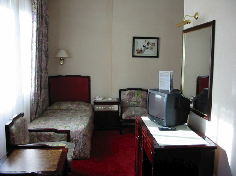 A single room at the Albany Hostel