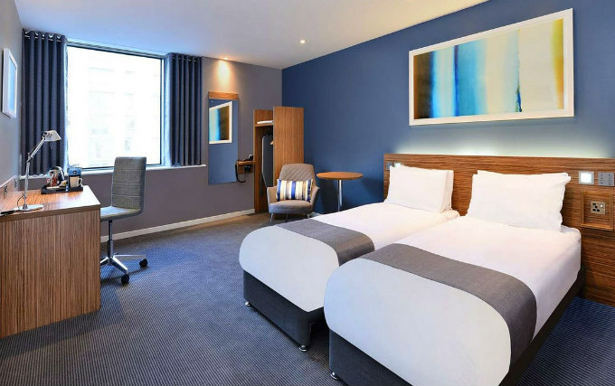 Twin room at Travelodge London Docklands