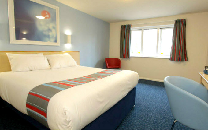 A double room at Travelodge London Ilford