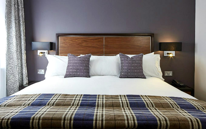 A comfortable double room at Sir Christopher Wren Hotel & Spa