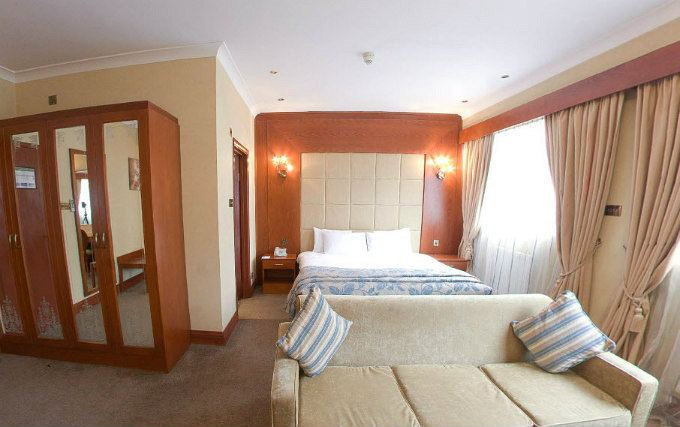 A double room at Family Hotel