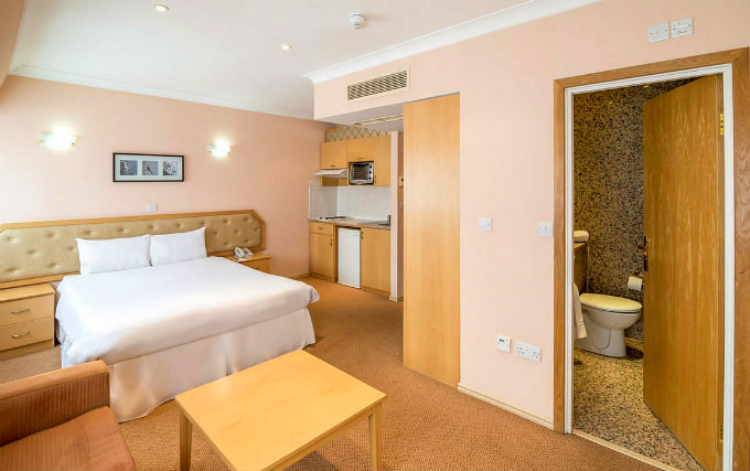 A typical double room at Family Hotel