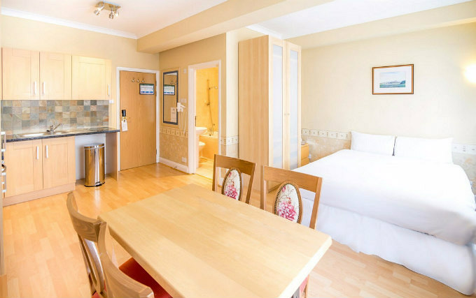 A double room at Family Hotel