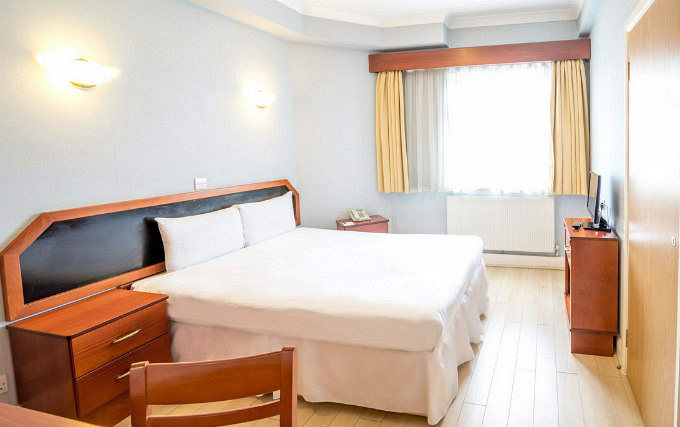 A typical double room at Family Hotel