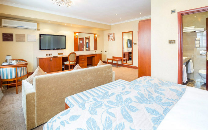 A typical room at Family Hotel