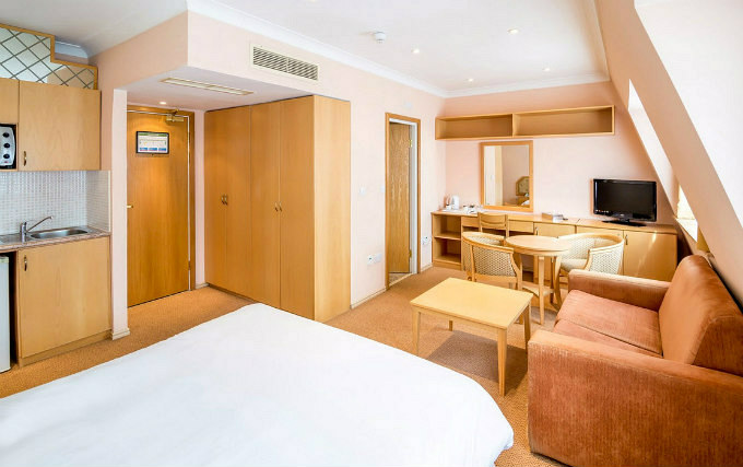 A typical room at Family Hotel