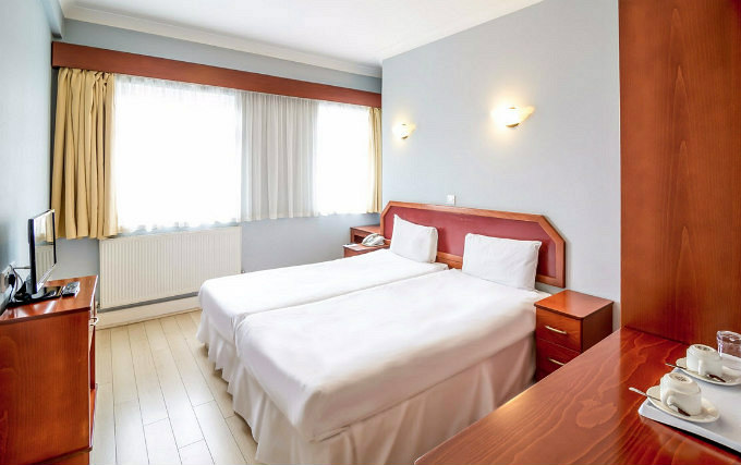 Twin room at Family Hotel