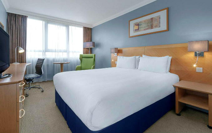 A double room at Holiday Inn London Kensington Forum