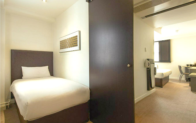 A single room at Corus Hotel Hyde Park