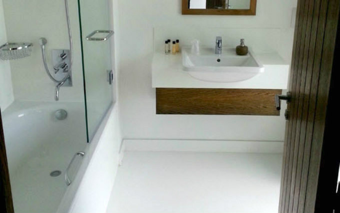 A typical shower system at Bury Lodge Hotel