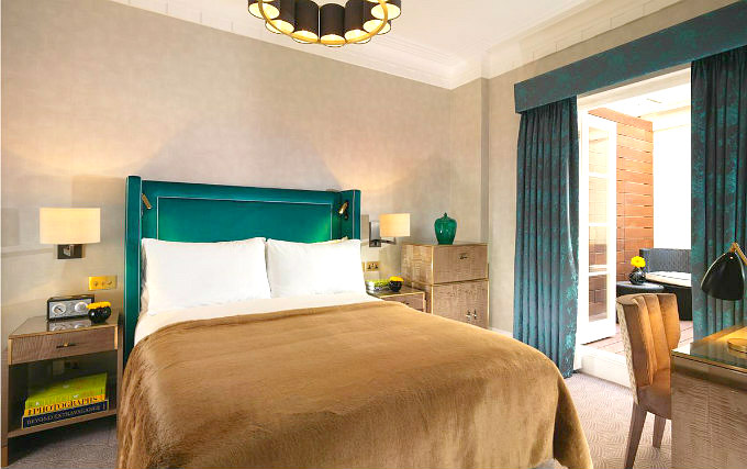 A typical double room at Flemings Mayfair Hotel