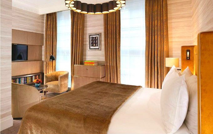 A typical double room at Flemings Mayfair Hotel