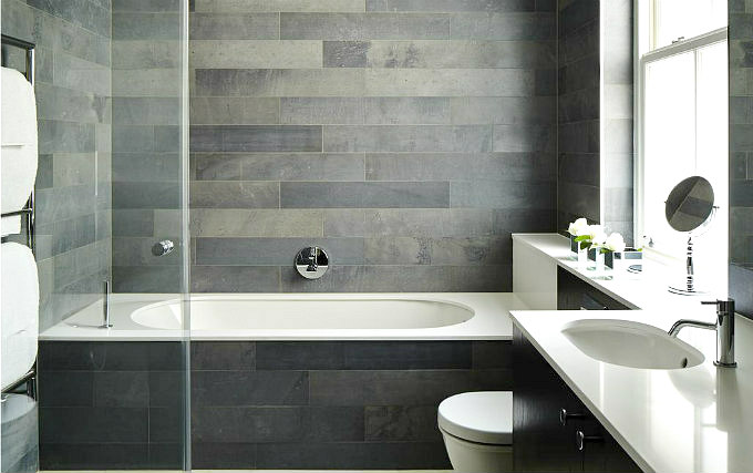 A typical bathroom at Flemings Mayfair Hotel