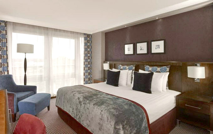 A comfortable double room at Crowne Plaza London Gatwick Airport