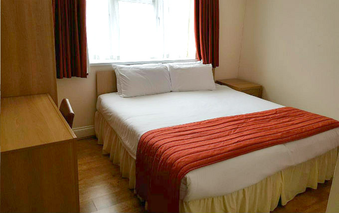 A double room at Forest View Hotel