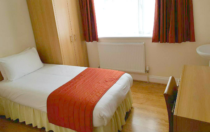 A typical single room at Forest View Hotel