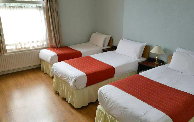 A typical triple room at Forest View Hotel