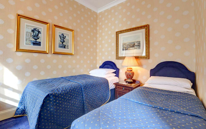 A twin room at Gainsborough Hotel