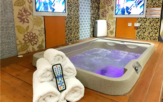 Relax in the bath after a long day