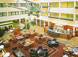 The spacious lobby