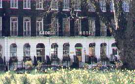 The Georgian facade of the George Hotel
