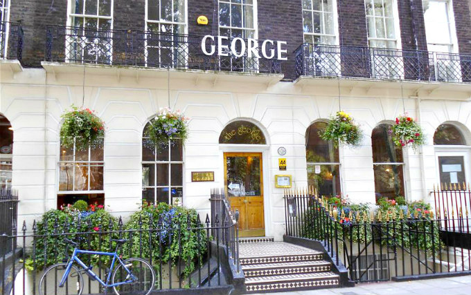 The exterior of George Hotel London