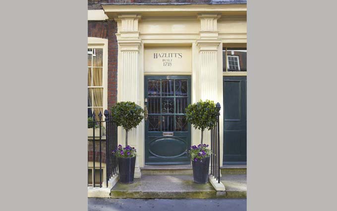 An exterior view of Hazlitts Hotel