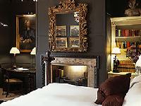 A deluxe room at Hazlitts Hotel