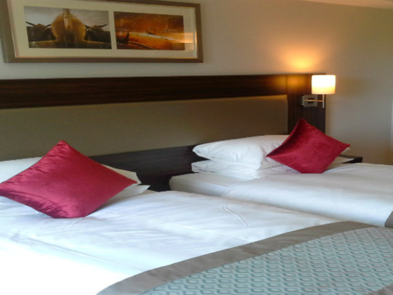 A typical twin room at Heston Hyde Hotel