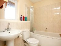 Bathrooms are clean and modern