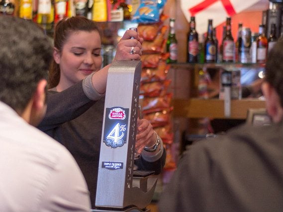 After a busy day, relax with a drink in the bar