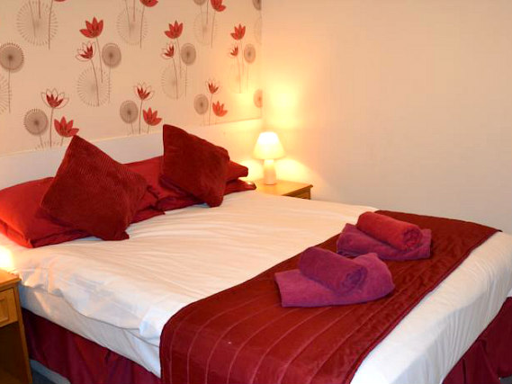 A typical double room at Abbey Lodge Hotel