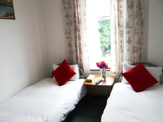 A twin room at Manor Park House is perfect for two guests