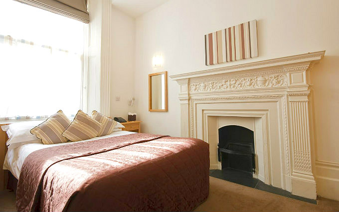 A typical double room at Cleveland Hotel London