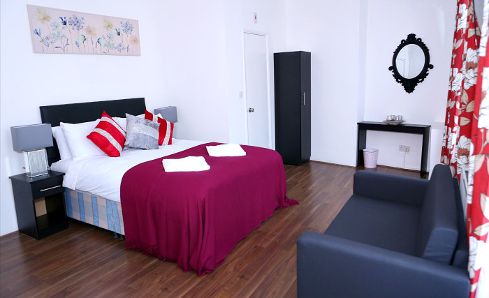 Rest easy in a comfortable bed in your room